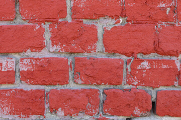 background in the form of red bricks folded horizontally