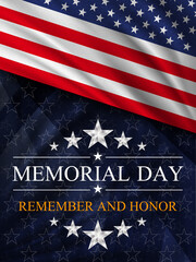 Memorial day background. National holiday of the USA. - obrazy, fototapety, plakaty