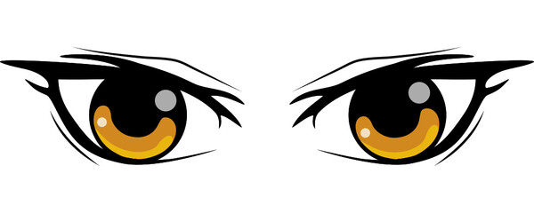 Colorful eyes collection isolated on white, modern design, Cartoon woman eyes and eyebrows with lashes. Isolated vector illustration. Can be used for T-shirt print, tattoo color concept.