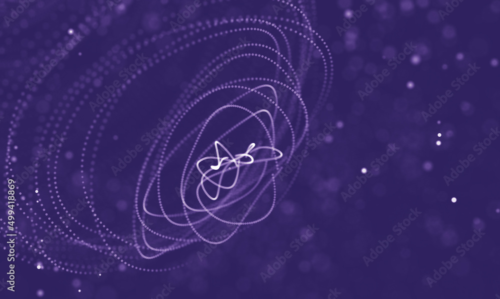 Poster data technology abstract futuristic illustration . low poly shape with connecting dots and lines on 