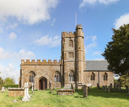 Church of St John the Evangelist and All Saints, built in the 15 century, is an Anglican church made of hamstone , in the village of Kingstone, Somerset, near Ilminster.