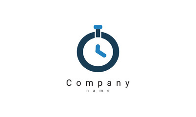 Business Clock Logo Template