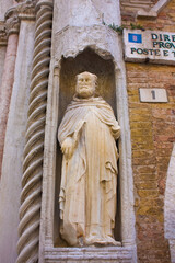 Fragment of Old Church of St Dominic in Pesaro