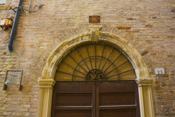 Fototapeta na wymiar Old synagogue in Pesaro, Italy