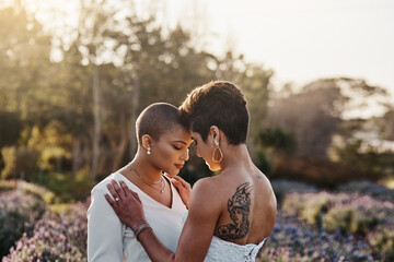 All I want is to have you forever. Cropped shot of a young couple standing together on their...