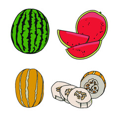 과일 여름 일러스트 벡터 소스 디자인