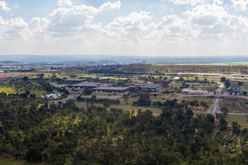 Fototapeta na wymiar Johannesburg from the air