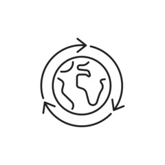 Energy Ecological icon. High quality black vector illustration.