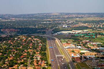 aerial view of the city