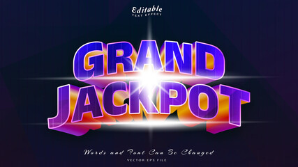 GRAND JACKPOT TEXT EFFECT