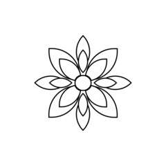 flower drawing vector illustration design