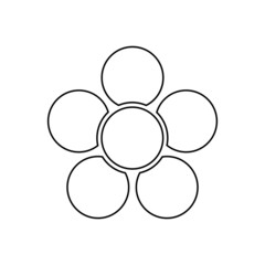 flower drawing vector illustration design