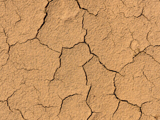 Cracked soil background. Dry mud cracks texture.