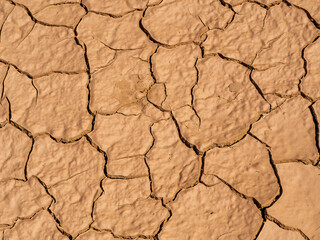 Cracked soil background. Dry mud cracks texture.
