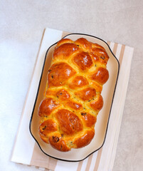 Braided sweet bread