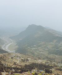 view from the top of the hill