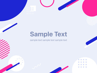 ポップな幾何学模様の背景素材