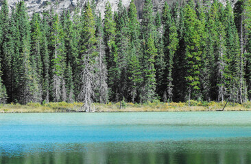 Canada- Banff- Amazing Colors in a Beautiful Alpine Lake
