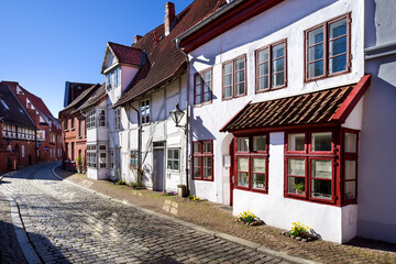 Malerische Altstadt Lüneburg beim Kalkberg