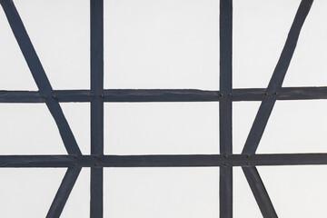  detail of old historic frame house 