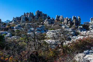 The Torcal de Antequera Natural Park contains one of the most impressive examples of karst...