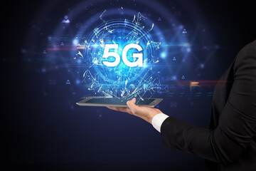 Close-up of a touchscreen with abbreviation.