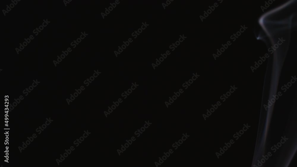 Poster realistic cloud smoke with a streamlined pattern. abstract red smoke on dark background in slow moti