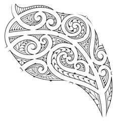 Polynesian style tattoo