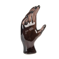 black glass object isolated luxury home decoration accessories