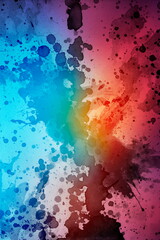 Obraz premium Watercolor texture background colorful splash