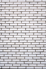 Empty, old white brick wall background with copy space.