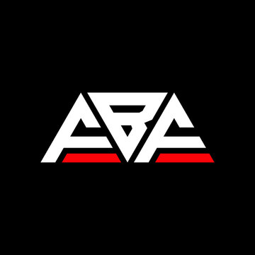 FBF triangle letter logo design with triangle shape. FBF triangle logo design monogram. FBF triangle vector logo template with red color. FBF triangular logo Simple, Elegant, and Luxurious Logo...