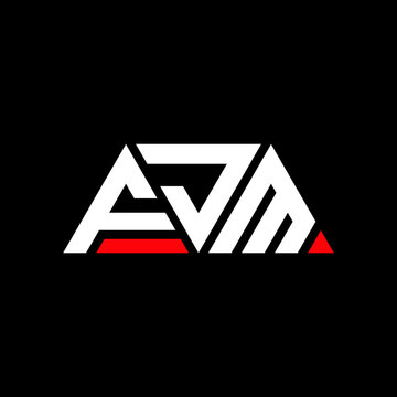 FJM triangle letter logo design with triangle shape. FJM triangle logo design monogram. FJM triangle vector logo template with red color. FJM triangular logo Simple, Elegant, and Luxurious Logo...