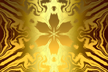 Golden Abstract  decorative paper texture  background  for  artwork  - Illustration

