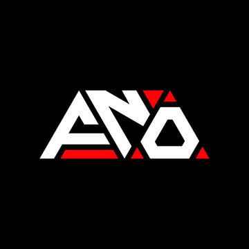 FNO triangle letter logo design with triangle shape. FNO triangle logo design monogram. FNO triangle vector logo template with red color. FNO triangular logo Simple, Elegant, and Luxurious Logo...