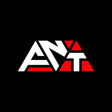 FNT triangle letter logo design with triangle shape. FNT triangle logo design monogram. FNT triangle vector logo template with red color. FNT triangular logo Simple, Elegant, and Luxurious Logo...