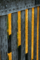 old wooden fence.