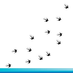 flying swallow icon