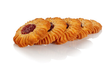 Cookies with cherry jam