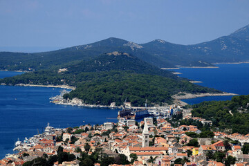 Fototapeta na wymiar lovely view over Mali Losinj, island Losinj, Croatia