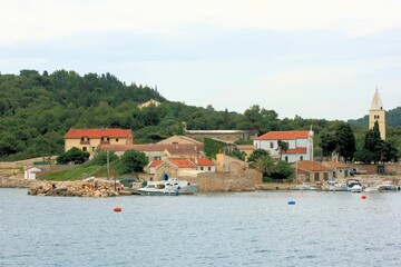 small village near Mali Losinj, island Losinj, Croatia