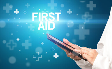 doctor writes notes on the clipboard