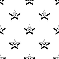 Obraz premium Star Icon Seamless Pattern M_2204001