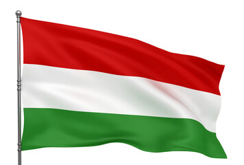 Obraz premium Hungarian flag
