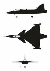 Jet fighter Gripen