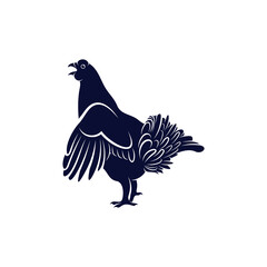 Black Grouse design vector illustration, Creative Black Grouse logo design concepts template, icon symbol
