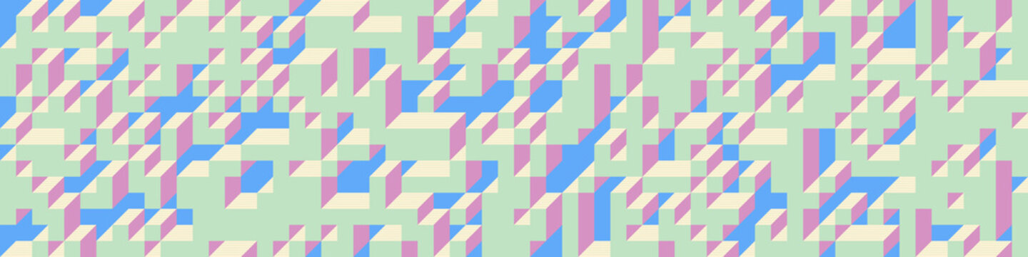 Implementation of Edward Zajec&rsquo;s &ldquo;Il Cubo&rdquo; from 1971. Essentially a Truchet tile set of 8 tiles and rules for placement art illustration