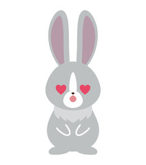 ウサギ　ハート