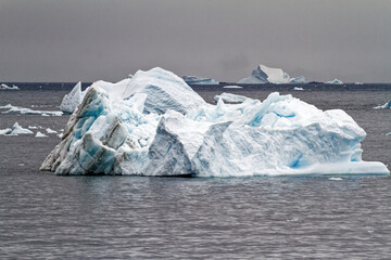 Antarctica - Pieces Of Floating Ice - Global Warming