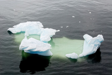 Antarctica - Pieces Of Floating Ice - Global Warming